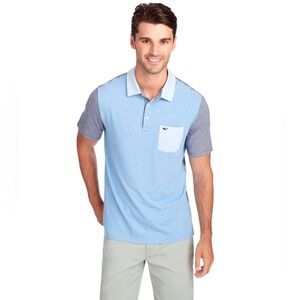 Men’s vineyard vines Solid Party Edgartown Polo Shirt Large $79.50 EUC